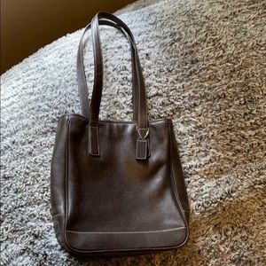 COACH brown leather handbag!